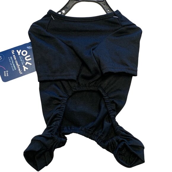 Youly Pet Dog Pajamas Costume XS Black Non-Conformist 11-13 Inch - Picture 2 of 4